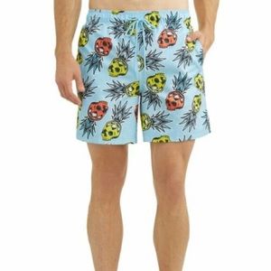 Men’s George Skull Pineapple Swim Trunks